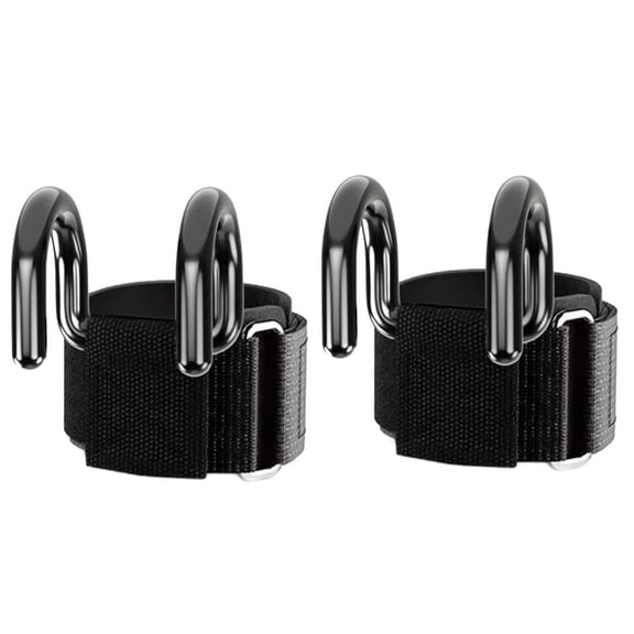 2 Pack Weightlifting Hook,Lifting Hooks for Weight Lifting,Accessories Strength Training,Wrist Straps Hand Grip Support for Weightlifting,Heavy Duty Gym Workout Grips Straps for Men & Women