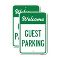 thumbnail image 1 of (2 Pack) Welcome Guest Parking | 18" X 24" Heavy-Gauge Aluminum Sign | Rust Free Aluminum, Weather Resistant, Waterproof, Fade Resistant, 2 Pre-drilled Holes, 1 of 4