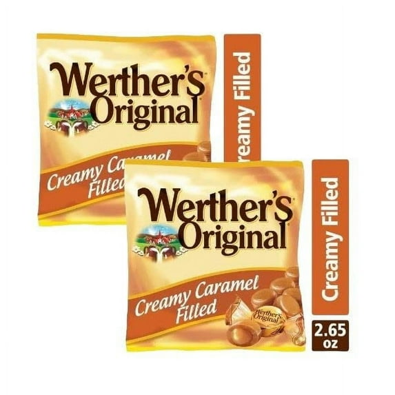 (2 Pack) Werther's Original Creamy Caramel Filled Candy 2.65 oz