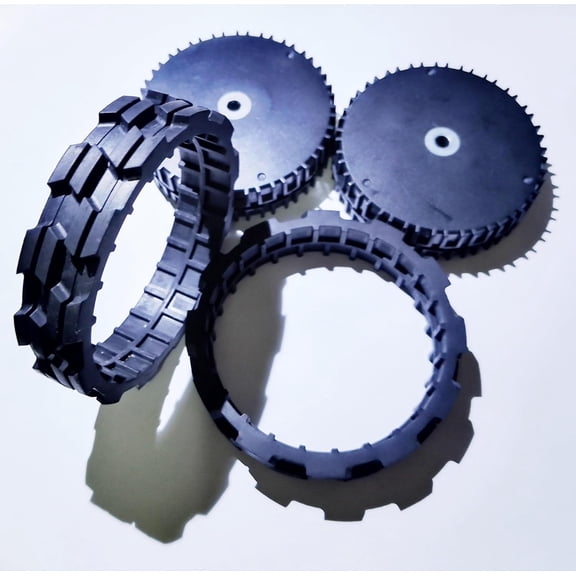 2 Pack Wheel Tires Replacement Fit for IRobot Roomba Combo 10 max j9+ j7+ j5+ Drive Wheel Module Parts Replacement