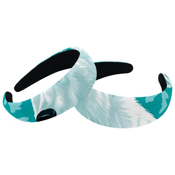 2 Pack White Bear Spa Headband - Make up headband - spa headband for washing face - Bubble headband - Makeup headband