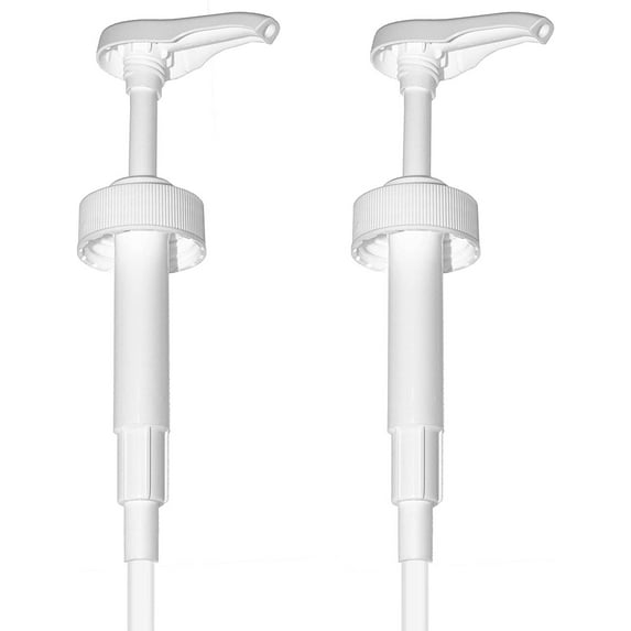 2 Pack-White Gallon Pump Dispenser, For Soap, Sanitizer, Mayo, Bottles/Container