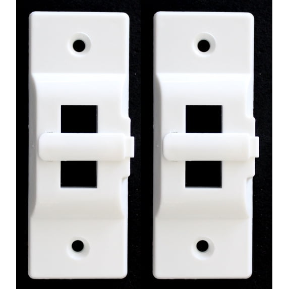 2 Pack White Hinge Lock Light Switch Guard Cover - Prevent accidental turning on & off