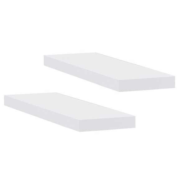 2 Pack White Lacquered MDF Side Extension Table Panels, Replacement Side Tabletop Boards for Extendable Dining Table, Furniture Repair Replacement Accessories