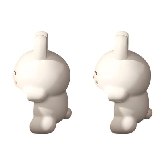 2-Pack White PVC Corner Protectors, Soft Cute Cartoon Design for Table, Range Hood, and Window Safety
