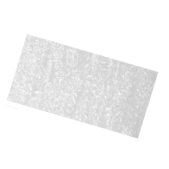 2-Pack White Pearl Celluloid Guitar Headstock Veneer Sheets 0.7mm Thick for Acoustic Classical Guitar DIY Inlay Replacement 2Pcs 0.7mm white
