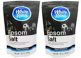 2 Pack White Rain Epsom Salt Sport Formula Soothing Relief for Aches 1 Pound