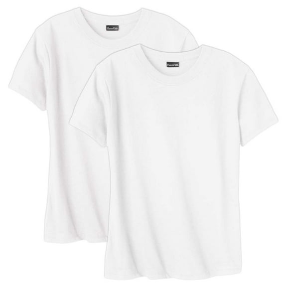 2 Pack White Tshirts Hanes Womens Shorts
