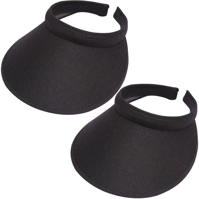 2 Pack Wide Brim Sun Visor Hats Women Men Large Clip-on  display picture 2