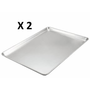 2 Pack - Winco - ALXP-1826 Winware by Winco Winware Sheet Pan, 18 Inch x 26 Inch, Aluminum