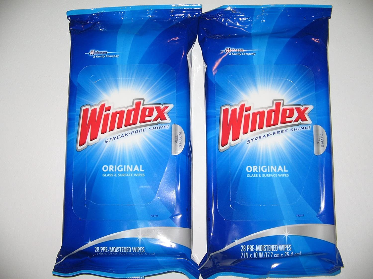 2 Pack-Windex Streak-Free Shine, Original Glass & Surface Wipes, 28 count  each
