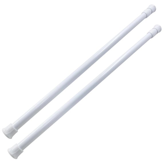 2 Pack Window Security Bar, 17-27.6 Inch Extendable Tension Rods for Bathroom