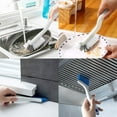 thumbnail image 1 of 2 Pack Window Track Cleaning Brush Set 2 in 1 Crevice Corner Scrub Brush with Scraper Grout Cleaner for Bathroom Kitchen Sink Tile Gaps, 1 of 4