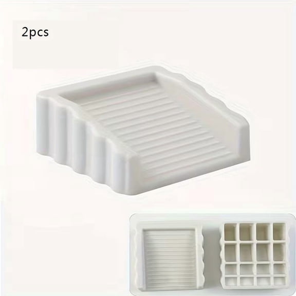 2-Pack Windproof Door Wedge Stopper - Durable Matte Plastic Door Holder for Home and Office