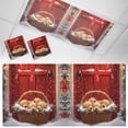 thumbnail image 1 of 2 Pack Winter Christmas Fluorescent Light Covers for Ceiling Lights Golden Retriever Basket Red Front Door Magnetic Ceiling Light Covers Overhead Light Filters for Office Classroom Home, 1 of 9