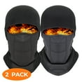 thumbnail image 1 of 2 Pack Winter Face Mask for Men Ski Hat Thermal Balaclava Motorcycle Face Cover Black Cray, 1 of 8