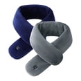 thumbnail image 1 of 2 Pack Winter USB Heated Warm Scarf Washable Neck Heating Pad Cold Protection Scarf for Men Women, Battery not included, 1 of 4