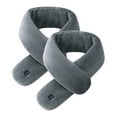 thumbnail image 1 of 2 Pack Winter USB Heated Warm Scarf Washable Neck Heating Pad Cold Protection Scarf for Men Women, Battery not included, 1 of 6