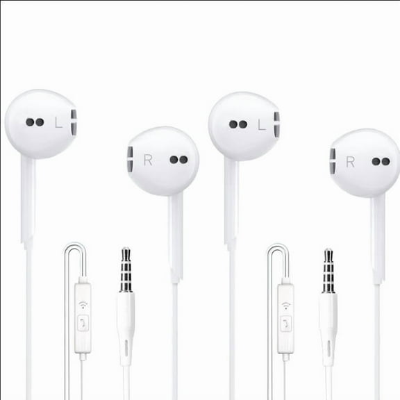 2 Pack Wired Earbuds/iPhone Headphones/Earphones with 3.5mm Wired [MFi Certified] with Mic, Volume Control Compatible with iPhone, iPad, iPod, Computer, MP3/4, Android Most 3.5mm Audio Devices