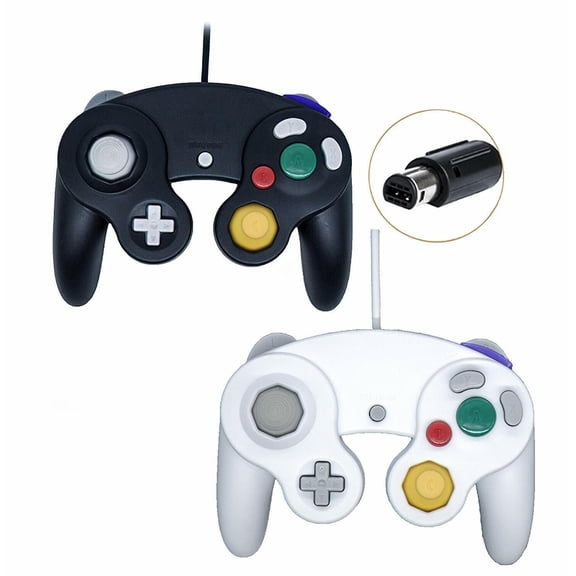 2 Pack Wired NGC Controller Gamepad for Nintendo GameCube GC & Wii U Console USA
