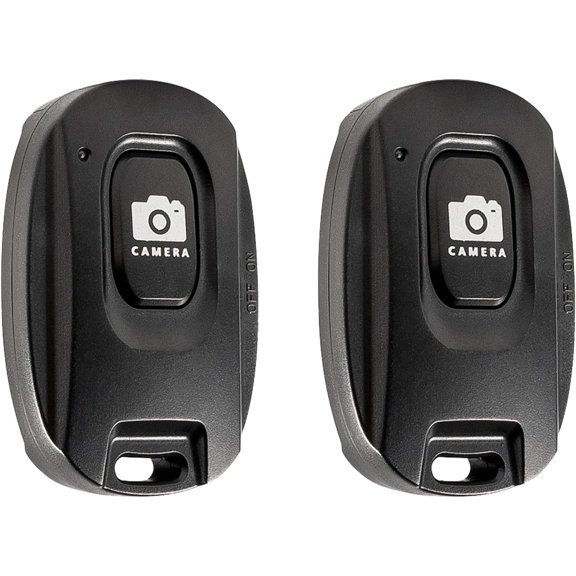 2 Pack Wireless Camera Remote Shutter Bluetooth Remote Control for iPhone Android Smartphones, Universal Selfie Stick Shutter Release Hands Free Wireless for Easy Photography
