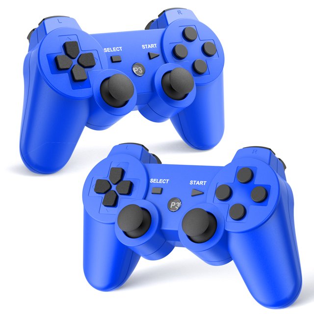2 Pack Wireless Controller for PS3, Playstation 3 Controller with