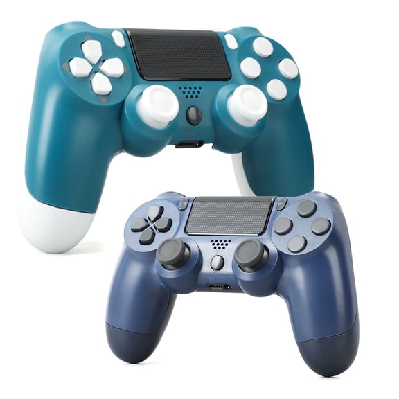 2-Pack Wireless Game Controllers for P4 , Compatible with P4/P4 Slim/P4 Pro & PC, Dual Vibration & 6-Axis Motion Sensor, Ergonomic Gaming Gamepad
