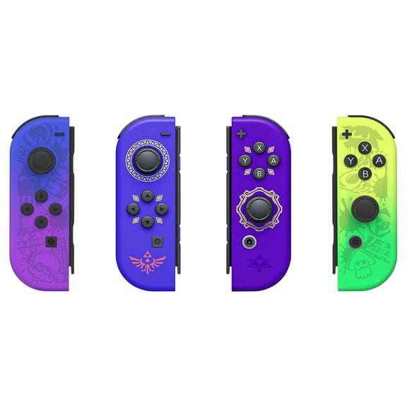 2 Pack Wireless Gaming Controller, Bluetooth Game Controller for Portable Gaming Consoles, Split L/R Gamepad with Motion & Vibration