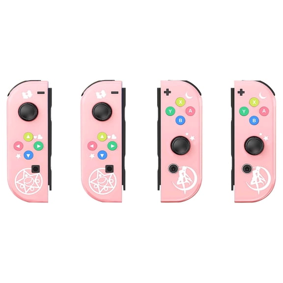 2 Pack Wireless Gaming Controller, Bluetooth Game Controller for Portable Gaming Consoles, Split L/R Gamepad with Motion & Vibration