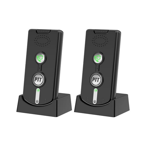 2 Pack Wireless Intercom System for Home - 3280ft Long Range, Voice Activated, Easy Setup for Elderly Room Communication, Portable Bidirectional Interphone