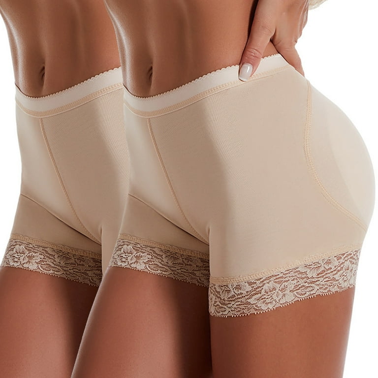 Padded Underwear For Women Butt Lifter Panties Lace Booty Pads Hip Enhancer  Underwear Shorts Shapewear