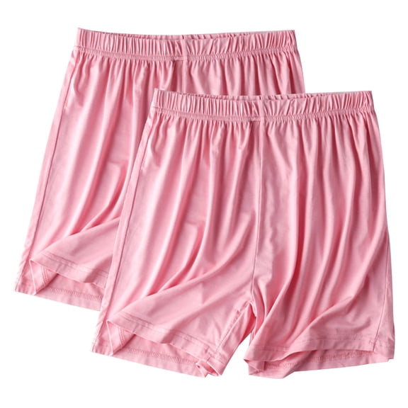 2 Pack Women Comfy Drawstring Casual Elastic Waist Pure Lounge Shorts Summer Lightweight Pajama Bottom Comfy Pajama Short Pants