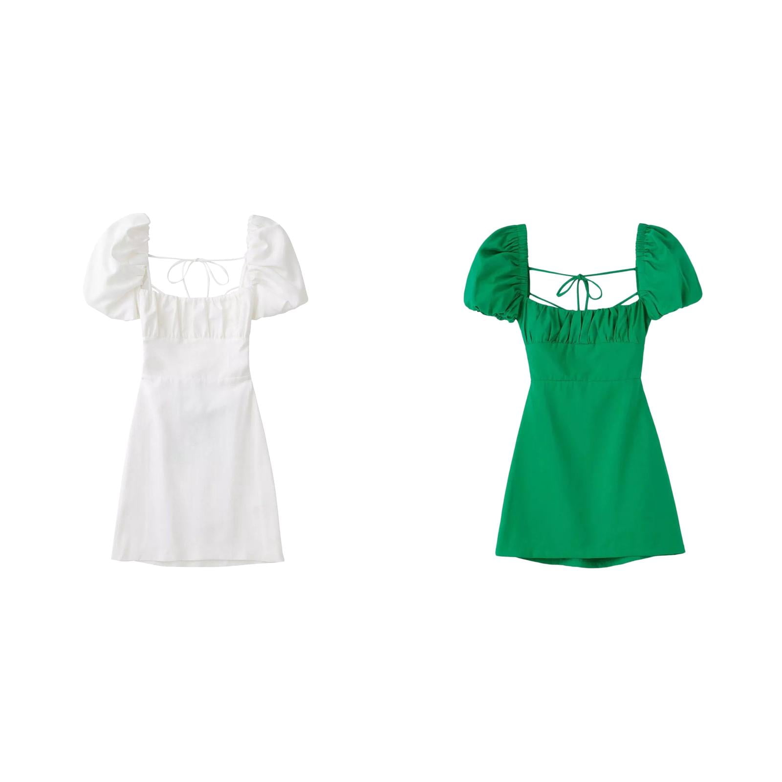 (2Pack) Women's Dresses Square Neck Sleeveless Maxi Dress Bubble