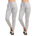 thumbnail image 1 of 2 Pack Women’s Fleece Jogger Pants with Drawstring and Pockets Cotton Thermal Lined Jogging Sweatpants Trousers Womenswear Spring Fall Winter Comfort, 1 of 4