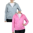 thumbnail image 1 of 2-Pack Women's Fleece-Lined Fashion Zip Hoodie (S-3XL), 1 of 2