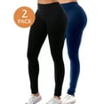 thumbnail image 1 of 2 Pack Women's High Waisted Leggings Stretch Tummy Control Yoga Pants S-3XL Plus Size Available, 1 of 5