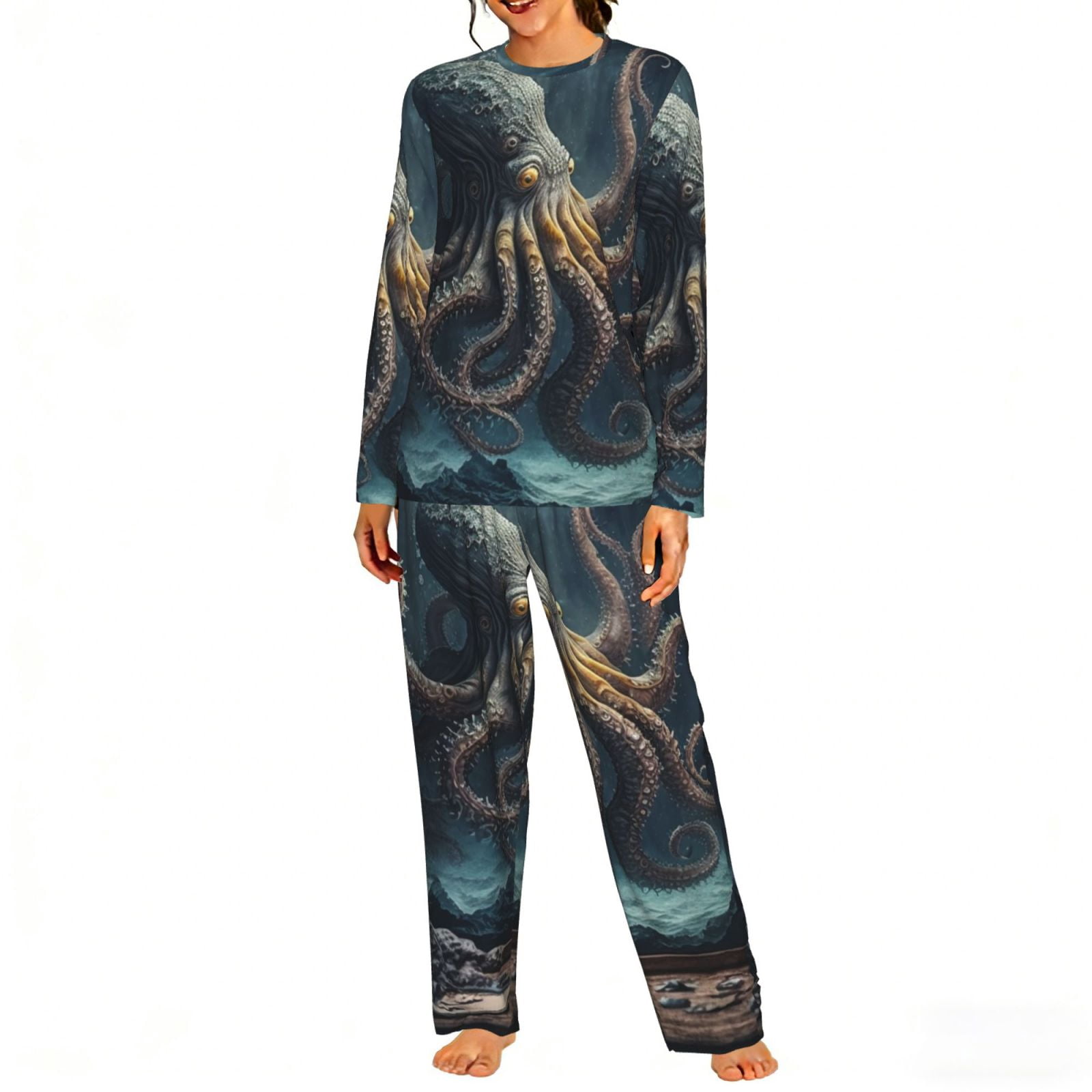 2 Pack Women's Pajamas Set Sleepwear Loungewear Pjs Sets with Pockets ...