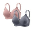 thumbnail image 1 of 2-Pack Women's Seamless Support Bra Set for Everyday Wear, Soft Lifting Comfort, Solid Color, 1 of 4