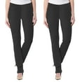 thumbnail image 1 of 2-Pack Women's Super Stretchy Slim Fit Ponte Pants, 1 of 5
