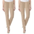 thumbnail image 1 of 2-Pack Women's Super Stretchy Slim Fit Ponte Pants, 1 of 5