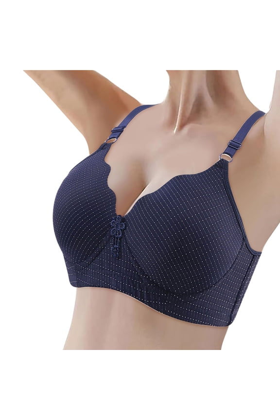 2 Pack Womens Bras Casual Breathable Tube Top Underwear Without Steel Ring Gathering Adjusting Bras