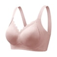 thumbnail image 1 of 2 Pack Womens Bras Full Coverage Support Plus Size Wireless Comfort Everyday Bras, 1 of 3