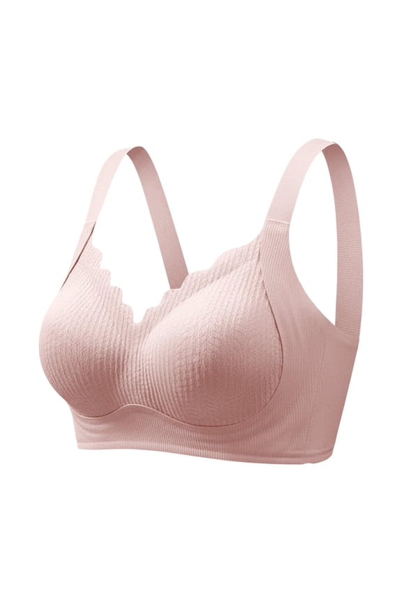 2 Pack Womens Bras Full Coverage Support Plus Size Wireless Comfort Everyday Bras