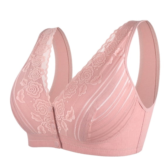 2 Pack Womens Bras Lace Solid Color Gather Underwear