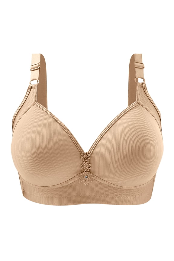 2 Pack Womens Bras Push Up Wireless Support No Underwire Wire Bralette Underwear