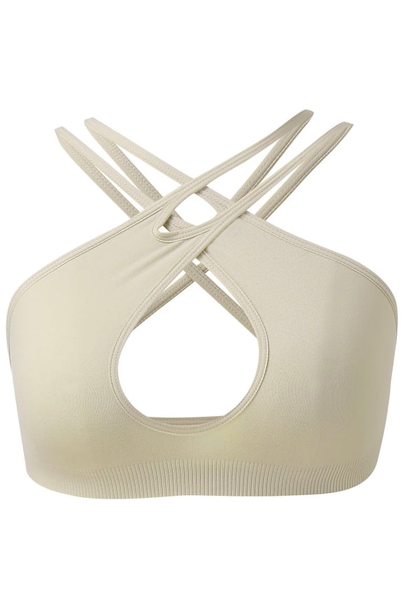 2 Pack Womens Bras Solid Sports Fitness Yoga Vest Tight Girl Vest Bras