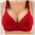 thumbnail image 1 of 2 Pack Womens Bras Thin No Steel Rings Push Up Underwear, 1 of 4