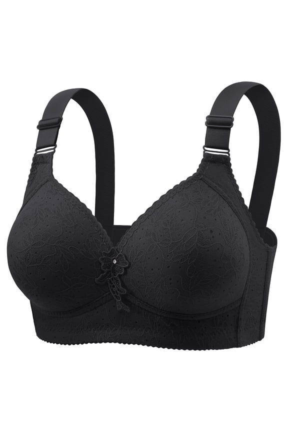 2 Pack Womens Bras Underwear Thin Soft Comfortable Sag No Underwire Retraction Full Cup Bras