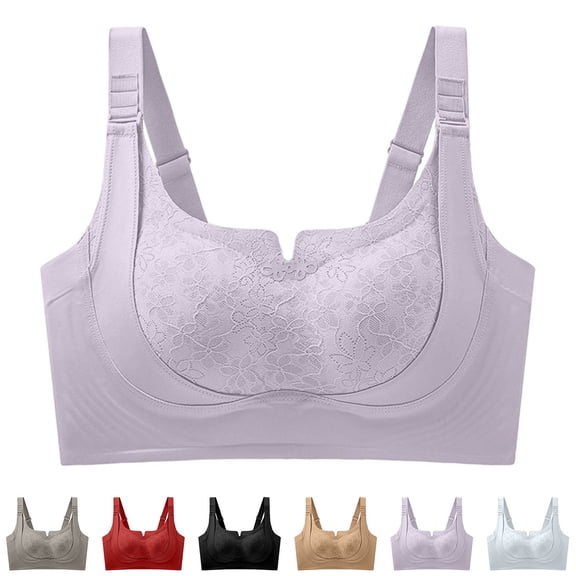 2 Pack Womens Bust Shaping Full Coverage Seamless Push up Bras