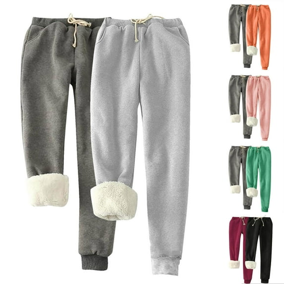 2 Pack Womens Fashion Sweatpants Oversize Casual Solid Color Sanitary Pants Loose Home Gray Sweatpants Pants Long Pants S-5XL